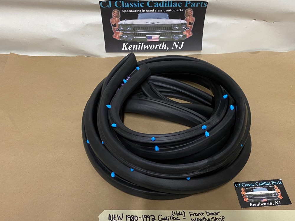 NEW 1980 1981 1982 1983 1984 1985 1986 1987 1988 1989 1990 1991 1992 Cadillac 4 DR RWD FLEETWOOD BROUGHAM 1980 1981 1982 1983 1984 CADILLAC 4 DOOR DEVILLE FRONT DOOR WEATHERSTRIP SEAL - Image 2