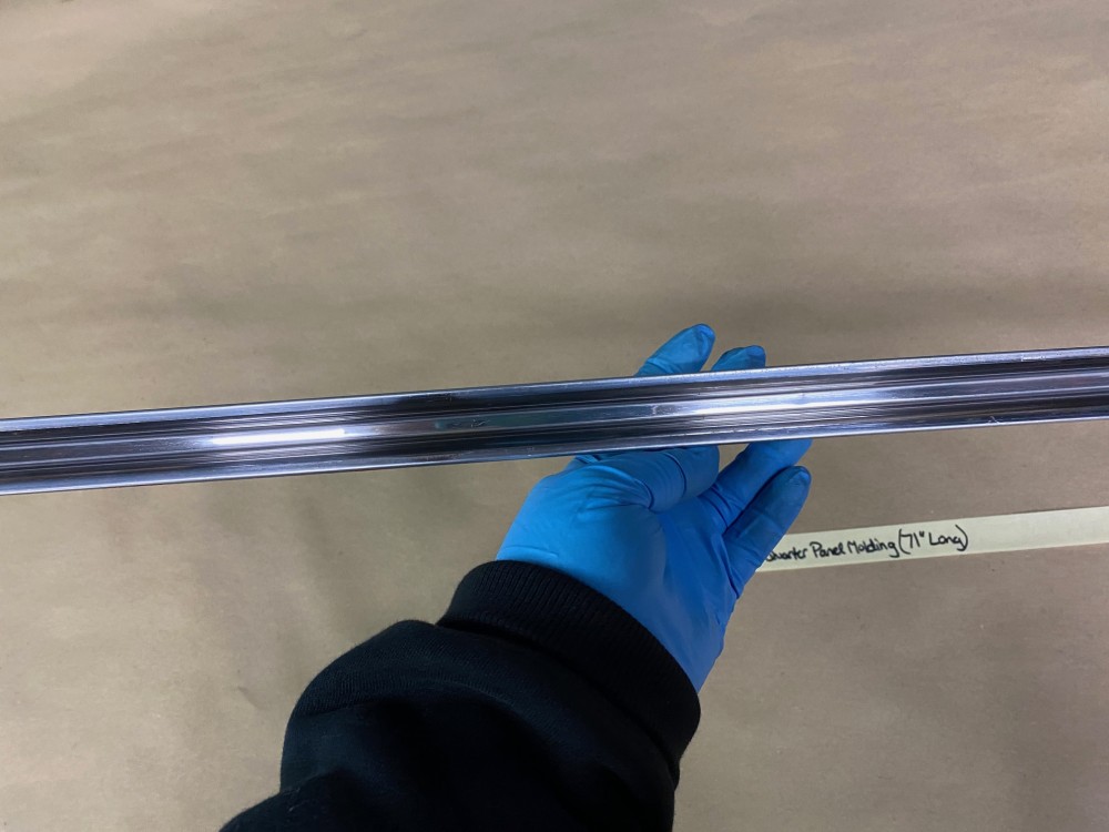 OEM 1959 Cadillac Coupe Deville 2 Door REAR QUARTER PANEL MOLDING TRIM 71" LONG #4759498/#3632001 - Image 20