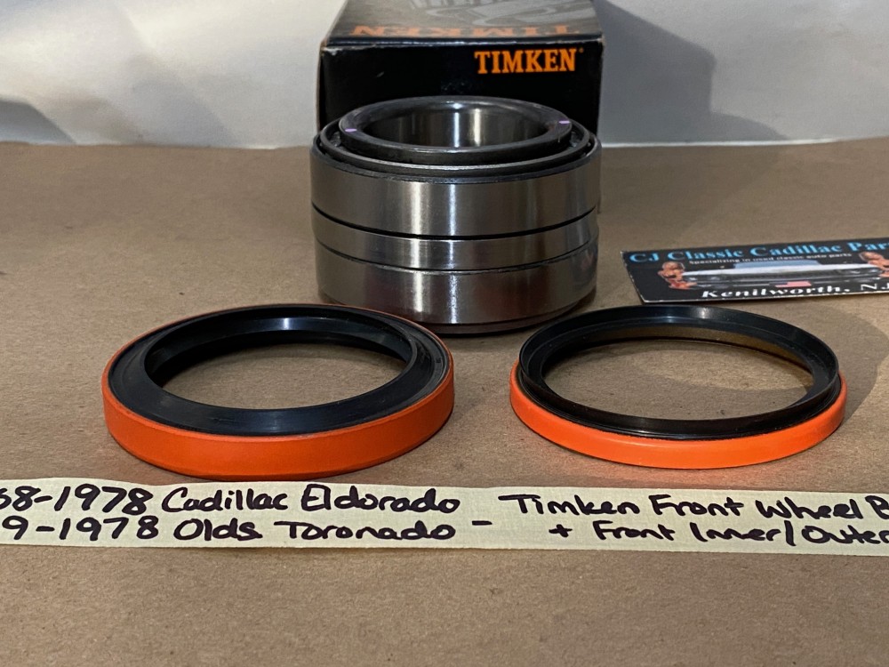 NEW 1968 1969 1970 1971 1972 1973 1974 1975 1976 1977 1978 CADILLAC ELDORADO TIMKEN FRONT WHEEL BEARING/RACE SET WITH INNER & OUTER SEALS (FOR ONE WHEEL) - Image 9