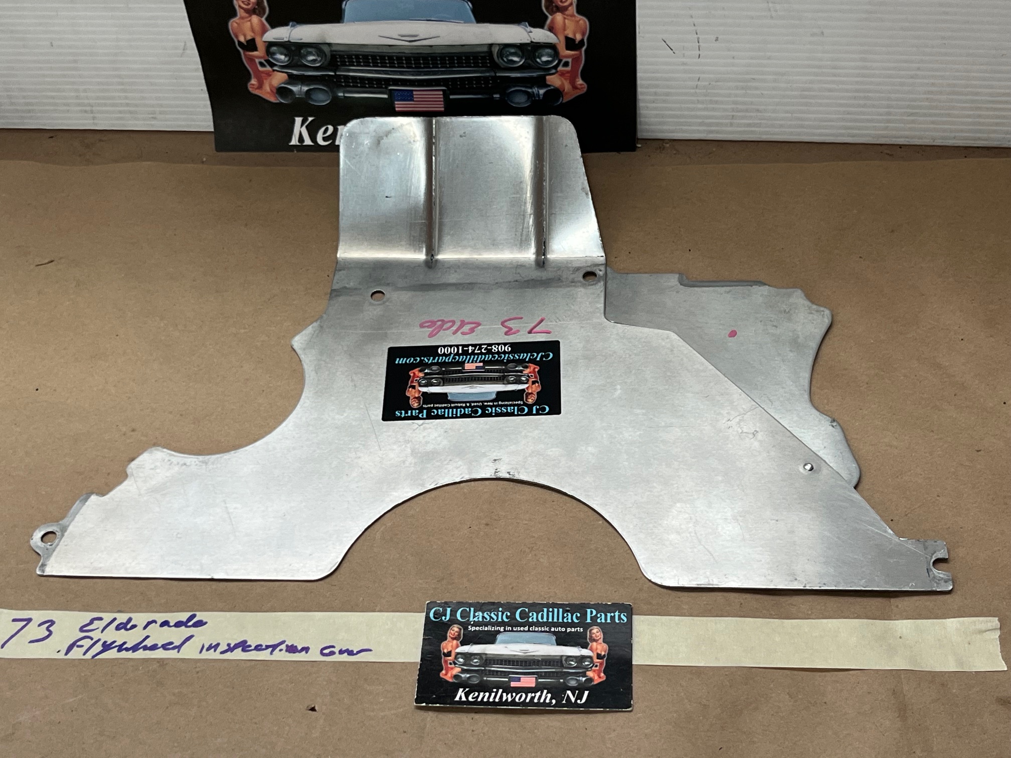 OEM 1968 1969 1970 1971 1972 1973 1974 1975 1976 1977 1978 Cadillac Eldorado 472/500 Engine TORQUE TH425 TRANS CONVERTER FLYWHEEL INSPECTION COVER PLATE #1487176/#389750 - Image 6