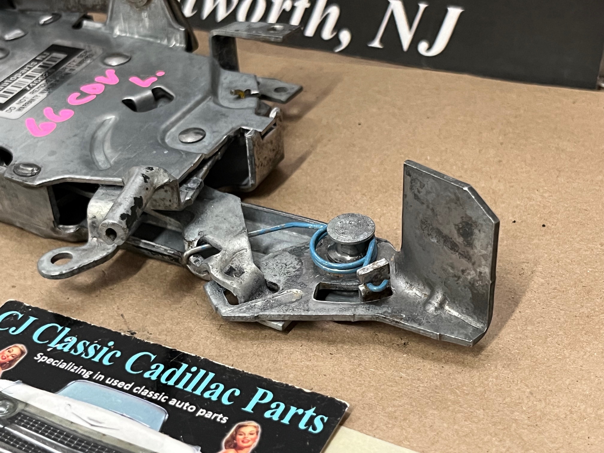 OEM 1965 1966 Cadillac 2 Door Deville Calais Eldorado LEFT DRIVER SIDE FRONT DOOR LOCK LATCH ASSEMBLY #4545370 - Image 3