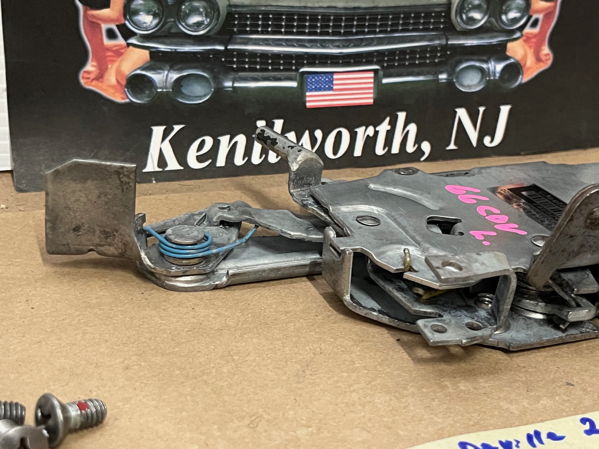 OEM 1965 1966 Cadillac 2 Door Deville Calais Eldorado LEFT DRIVER SIDE FRONT DOOR LOCK LATCH ASSEMBLY #4545370 - Image 8