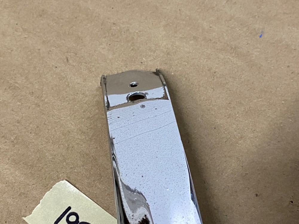 OEM 1959 Cadillac Deville Eldorado Fleetwood LEFT DRIVER SIDE FRONT FENDER GUNSIGHT CHROME TRIM MOLDING #1470533 - Image 6