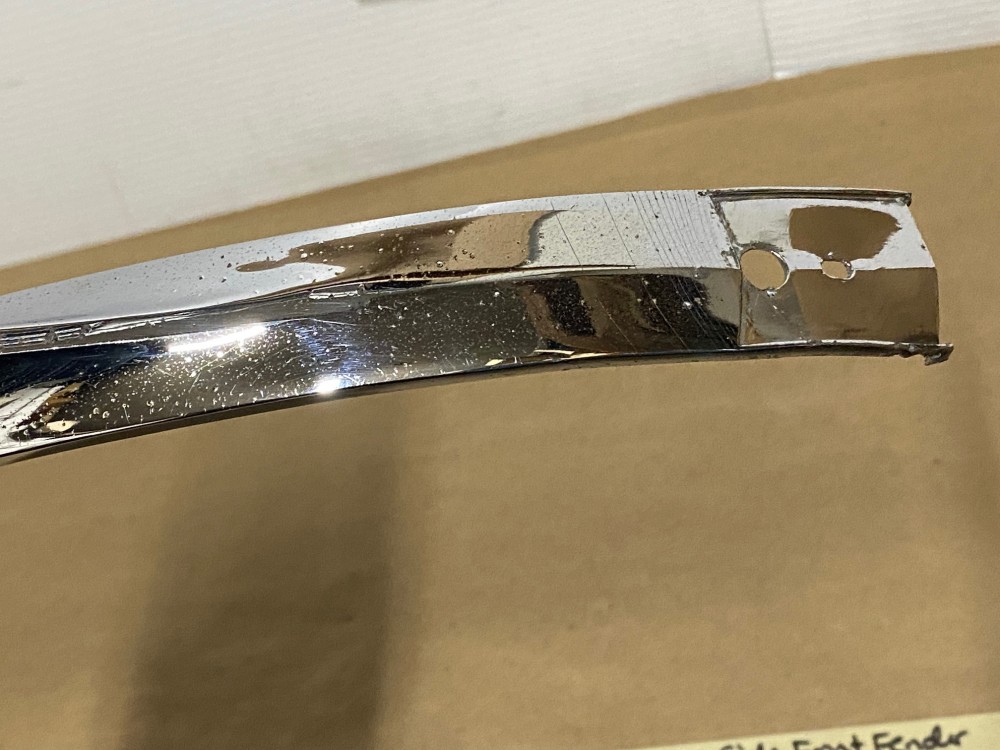 OEM 1959 Cadillac Deville Eldorado Fleetwood LEFT DRIVER SIDE FRONT FENDER GUNSIGHT CHROME TRIM MOLDING #1470533 - Image 18