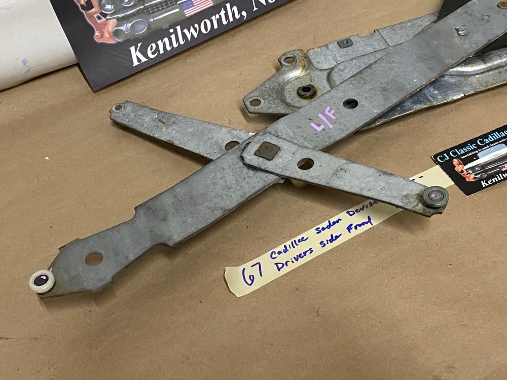 OEM 1965 1966 1967 Cadillac Sedan Deville Calais Eldorado Fleetwood 4 DOOR LEFT DRIVER SIDE FRONT DOOR WINDOW REGULATOR #9705750 - Image 10