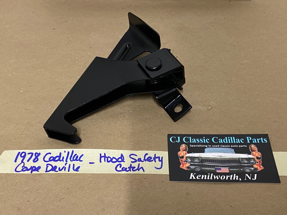 OEM 1977 1978 1979 1980 1981 1982 1983 1984 Cadillac Deville Fleetwood HOOD LATCH CATCH SAFETY RELEASE LEVER #1610270 - Image 3