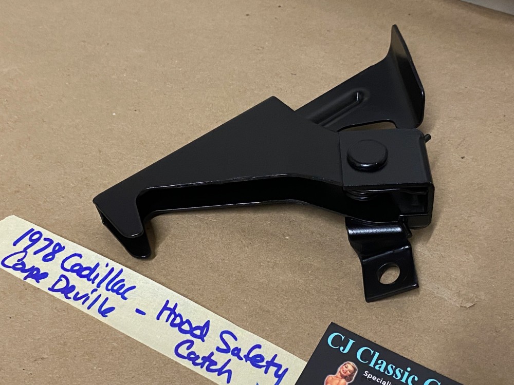 OEM 1977 1978 1979 1980 1981 1982 1983 1984 Cadillac Deville Fleetwood HOOD LATCH CATCH SAFETY RELEASE LEVER #1610270 - Image 4