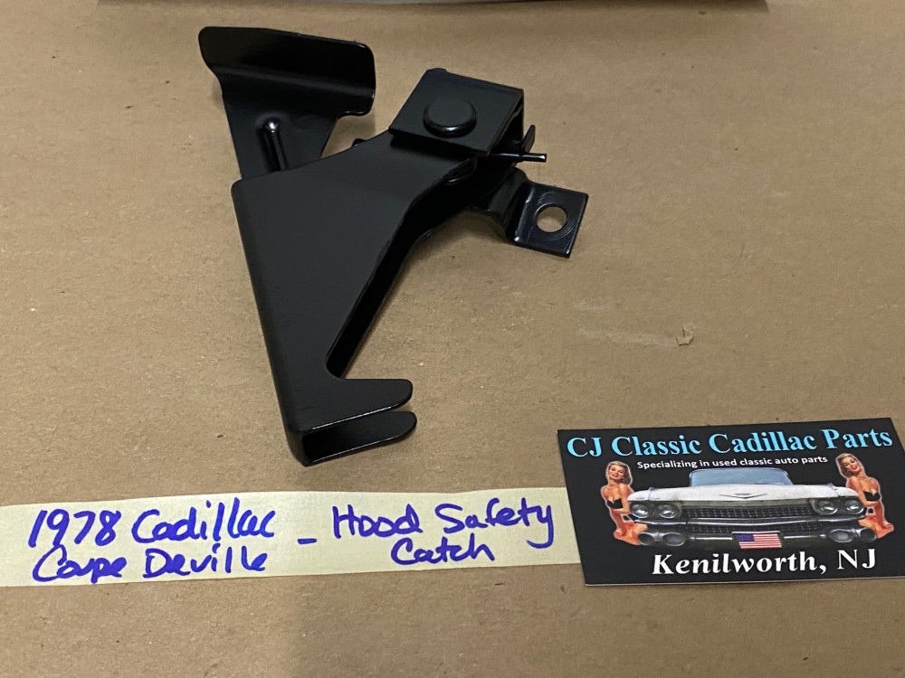OEM 1977 1978 1979 1980 1981 1982 1983 1984 Cadillac Deville Fleetwood HOOD LATCH CATCH SAFETY RELEASE LEVER #1610270 - Image 5
