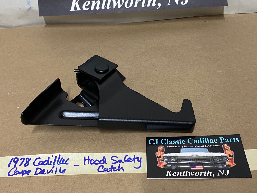 OEM 1977 1978 1979 1980 1981 1982 1983 1984 Cadillac Deville Fleetwood HOOD LATCH CATCH SAFETY RELEASE LEVER #1610270 - Image 6
