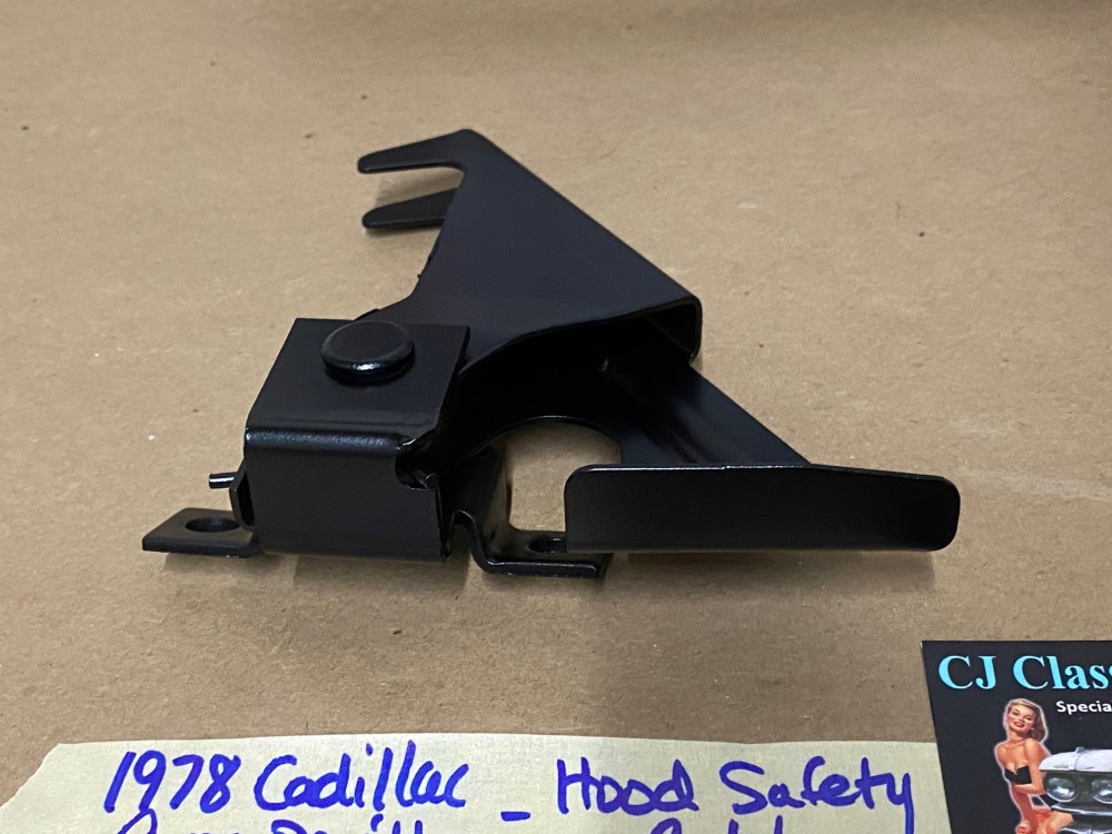 OEM 1977 1978 1979 1980 1981 1982 1983 1984 Cadillac Deville Fleetwood HOOD LATCH CATCH SAFETY RELEASE LEVER #1610270 - Image 8