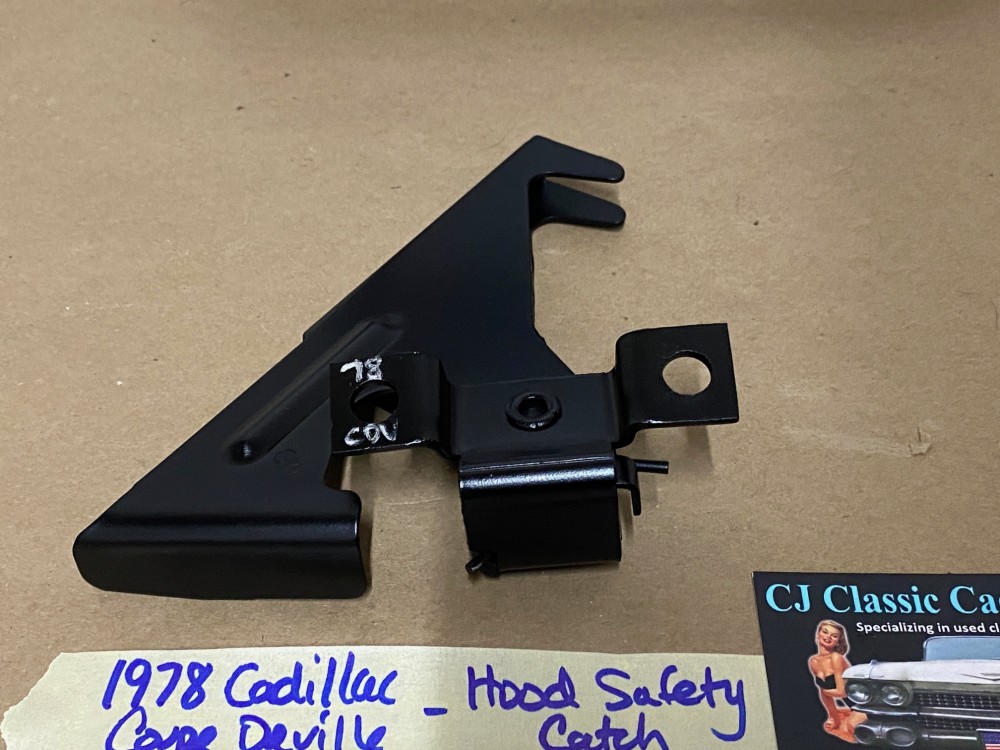 OEM 1977 1978 1979 1980 1981 1982 1983 1984 Cadillac Deville Fleetwood HOOD LATCH CATCH SAFETY RELEASE LEVER #1610270 - Image 9