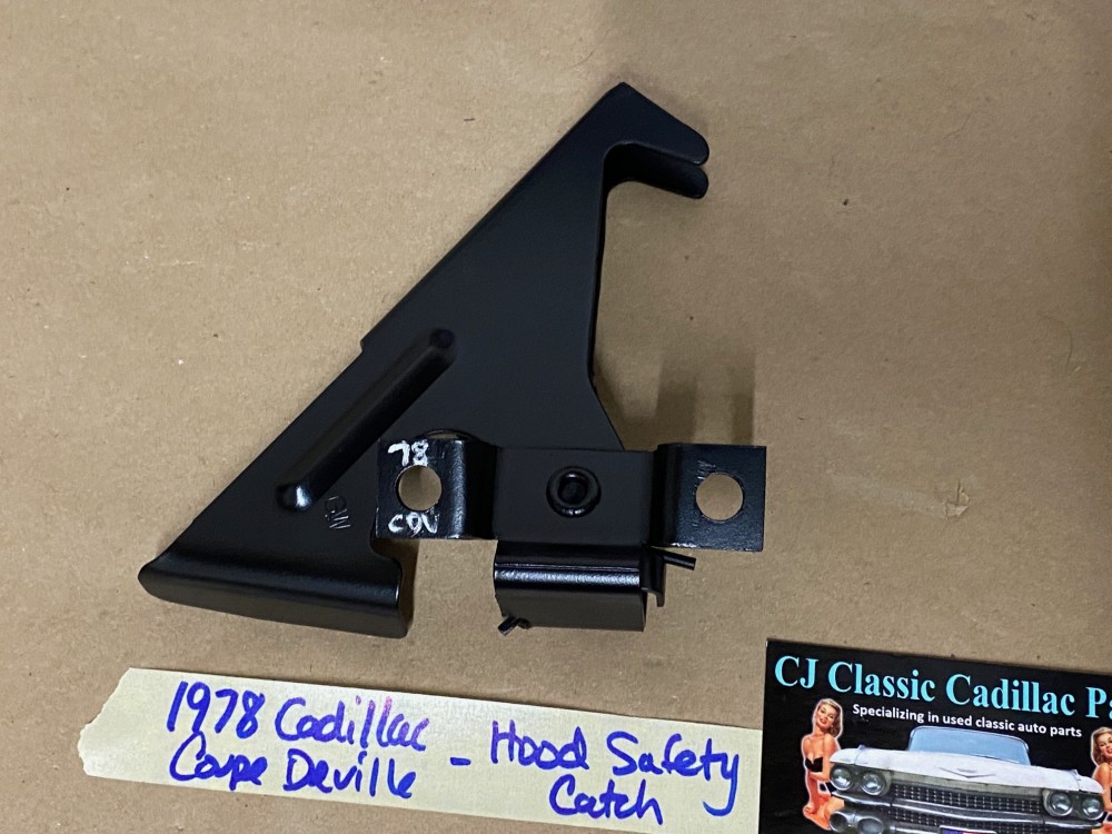 OEM 1977 1978 1979 1980 1981 1982 1983 1984 Cadillac Deville Fleetwood HOOD LATCH CATCH SAFETY RELEASE LEVER #1610270 - Image 10