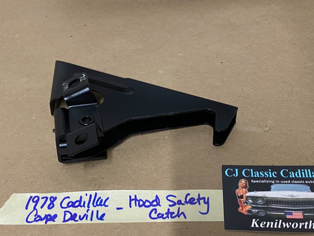 OEM 1977 1978 1979 1980 1981 1982 1983 1984 Cadillac Deville Fleetwood HOOD LATCH CATCH SAFETY RELEASE LEVER #1610270 - Image 13