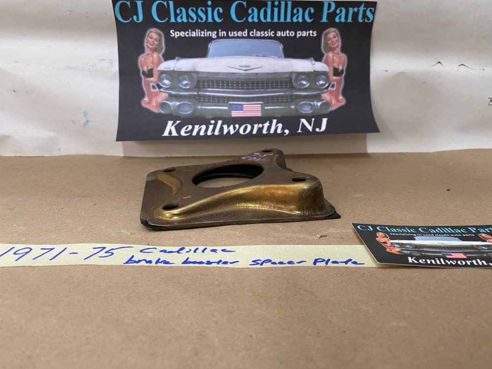 1971 1972 1973 1974 1975 CADILLAC DEVILLE FLEETWOOD ELDORADO CALAIS POWER BRAKE BOOSTER TO FIREWALL SPACER PLATE BRACKET #1496795 - Image 2