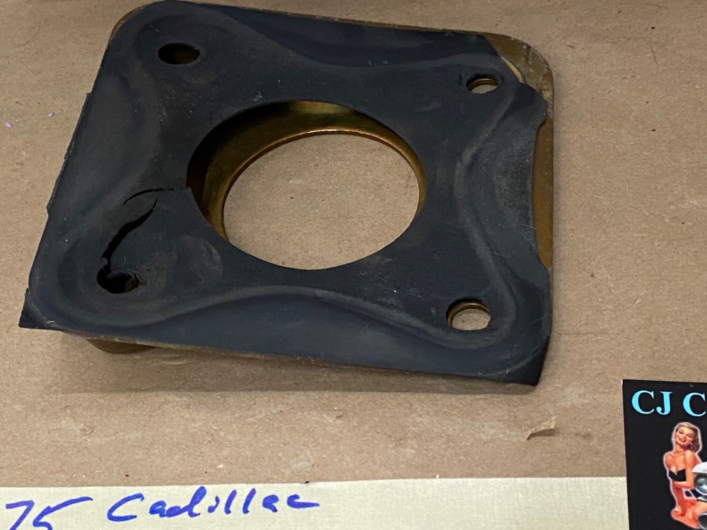 1971 1972 1973 1974 1975 CADILLAC DEVILLE FLEETWOOD ELDORADO CALAIS POWER BRAKE BOOSTER TO FIREWALL SPACER PLATE BRACKET #1496795 - Image 6