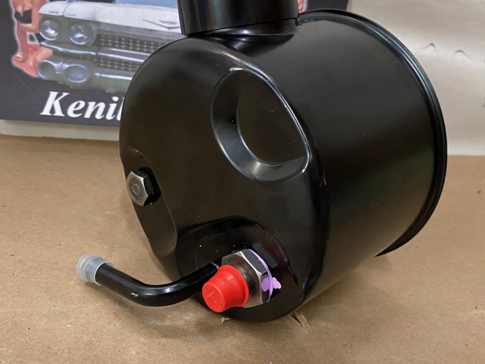 REBUILT 1961-1962 CADILLAC DEVILLE ELDORADO FLEETWOOD POWER STEERING PUMP WITH REPLACEMENT REPLICA RESERVOIR - Image 6