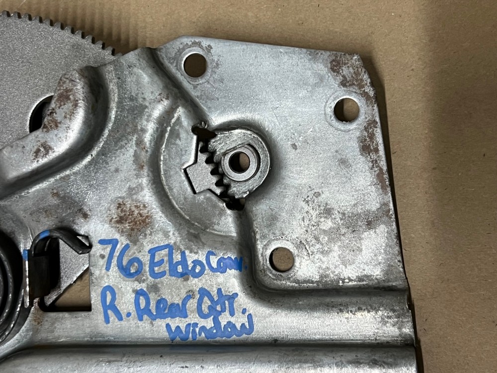 OEM 1971 1972 1973 1974 1975 1976 Cadillac Eldorado Convertible RIGHT PASS SIDE REAR QUARTER WINDOW REGULATOR #1666565/9887855 - Image 15