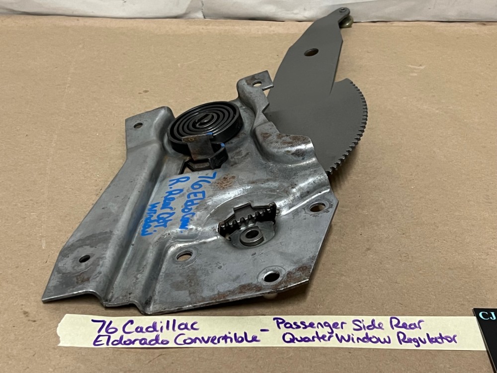 OEM 1971 1972 1973 1974 1975 1976 Cadillac Eldorado Convertible RIGHT PASS SIDE REAR QUARTER WINDOW REGULATOR #1666565/9887855 - Image 14