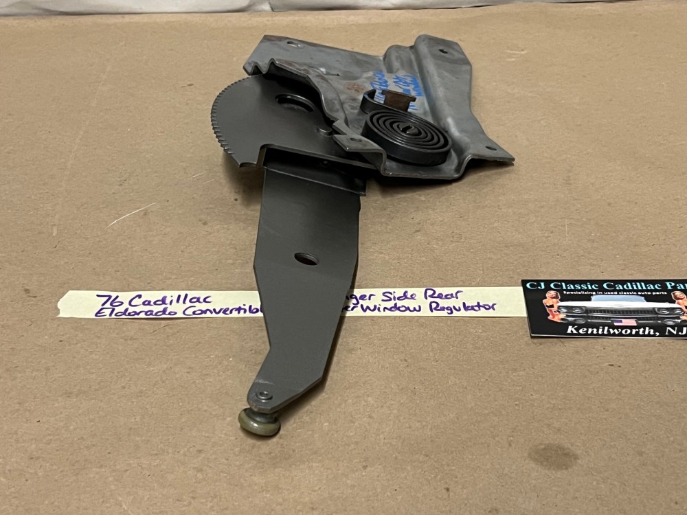 OEM 1971 1972 1973 1974 1975 1976 Cadillac Eldorado Convertible RIGHT PASS SIDE REAR QUARTER WINDOW REGULATOR #1666565/9887855 - Image 2