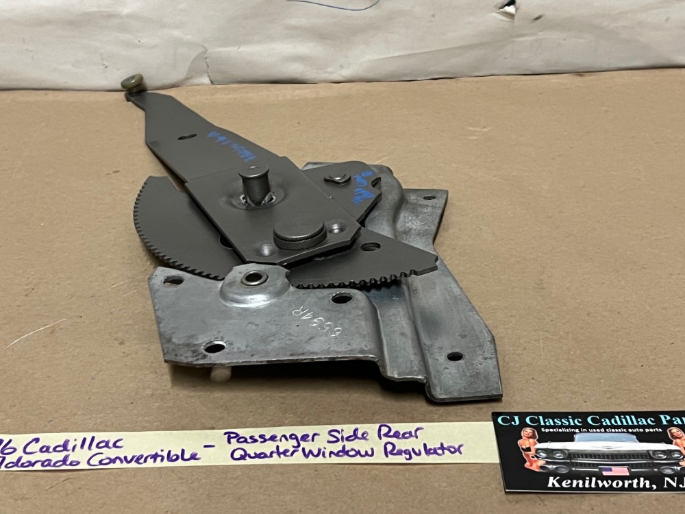 OEM 1971 1972 1973 1974 1975 1976 Cadillac Eldorado Convertible RIGHT PASS SIDE REAR QUARTER WINDOW REGULATOR #1666565/9887855 - Image 8