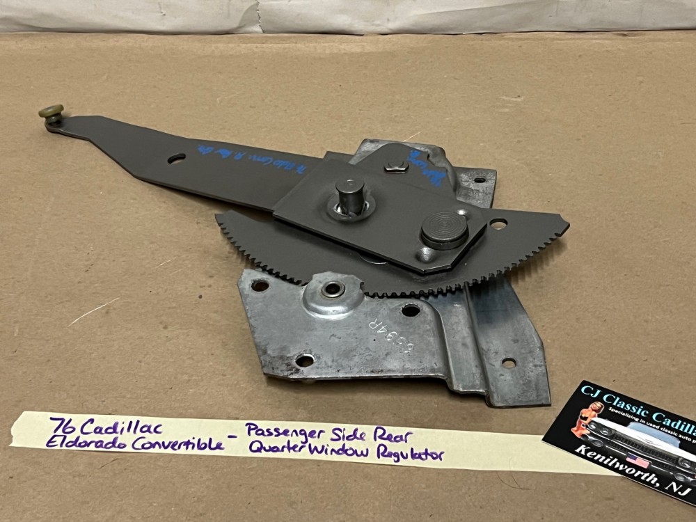 OEM 1971 1972 1973 1974 1975 1976 Cadillac Eldorado Convertible RIGHT PASS SIDE REAR QUARTER WINDOW REGULATOR #1666565/9887855 - Image 27