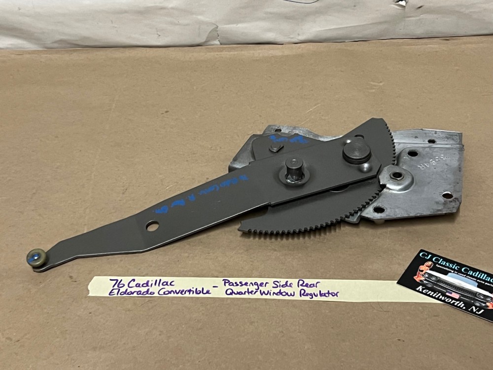 OEM 1971 1972 1973 1974 1975 1976 Cadillac Eldorado Convertible RIGHT PASS SIDE REAR QUARTER WINDOW REGULATOR #1666565/9887855 - Image 28