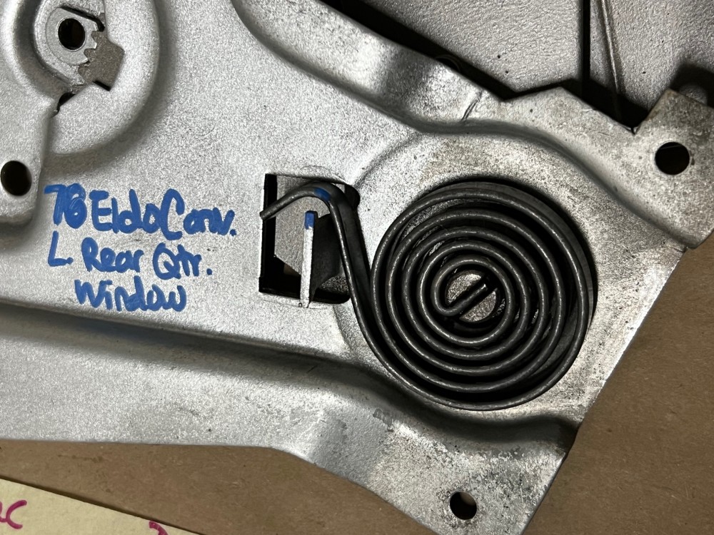 OEM 1971 1972 1973 1974 1975 1976 Cadillac Eldorado Convertible LEFT DRIVER SIDE REAR QUARTER WINDOW REGULATOR #9887856, #1666566 - Image 11