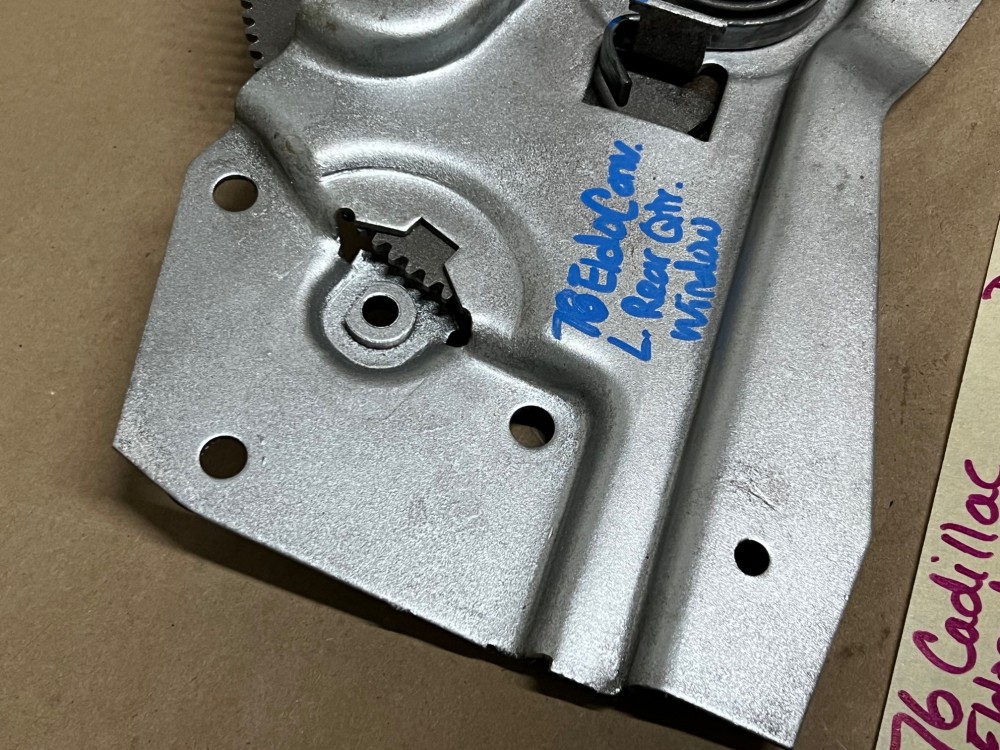 OEM 1971 1972 1973 1974 1975 1976 Cadillac Eldorado Convertible LEFT DRIVER SIDE REAR QUARTER WINDOW REGULATOR #9887856, #1666566 - Image 10