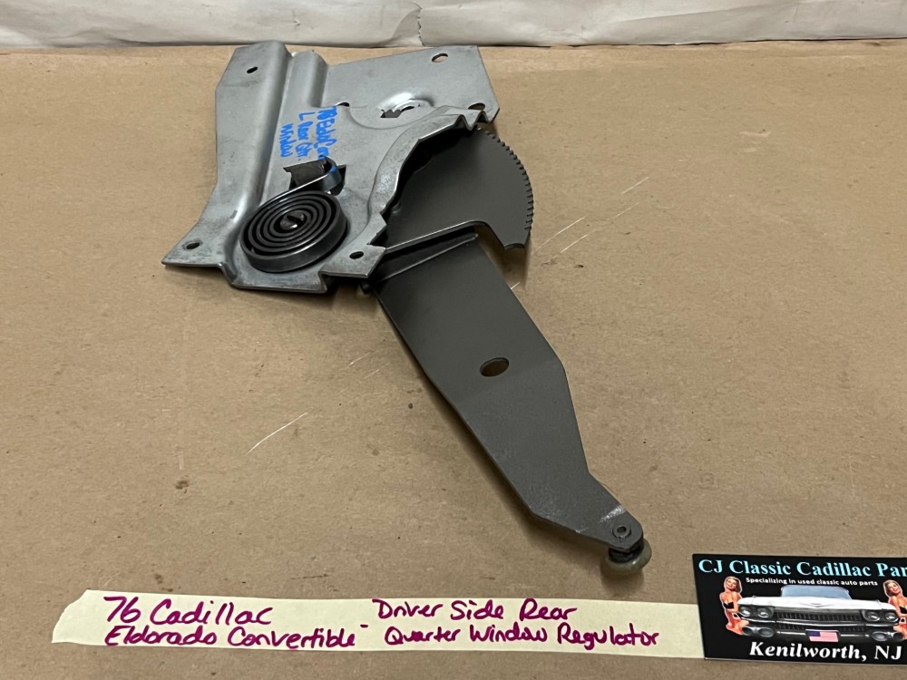OEM 1971 1972 1973 1974 1975 1976 Cadillac Eldorado Convertible LEFT DRIVER SIDE REAR QUARTER WINDOW REGULATOR #9887856, #1666566 - Image 7