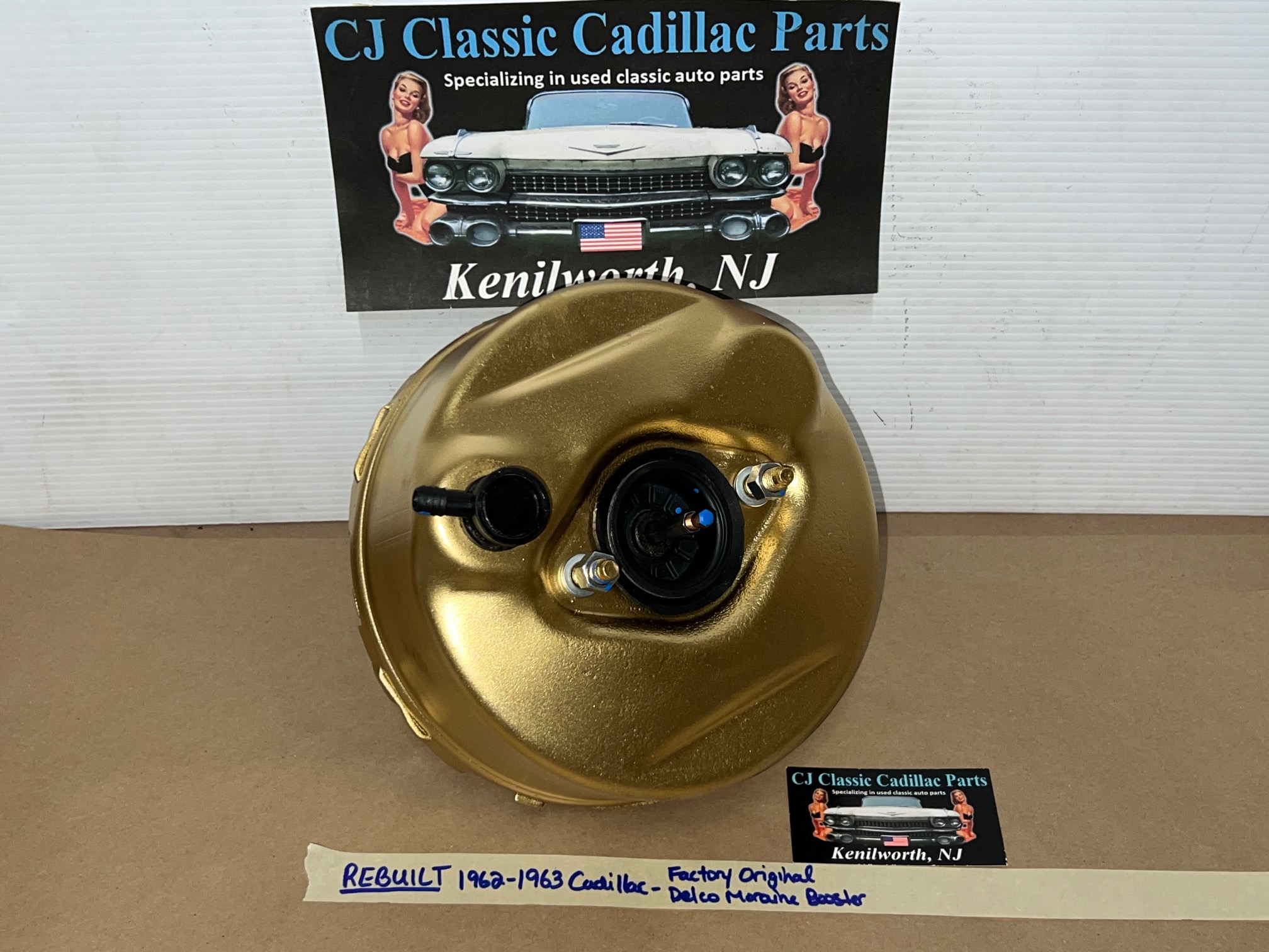 REBUILT FACTORY ORIGINAL 1962 1963 CADILLAC DEVILLE ELDORADO FLEETWOOD DELCO MORAINE POWER BRAKE BOOSTER - Image 13