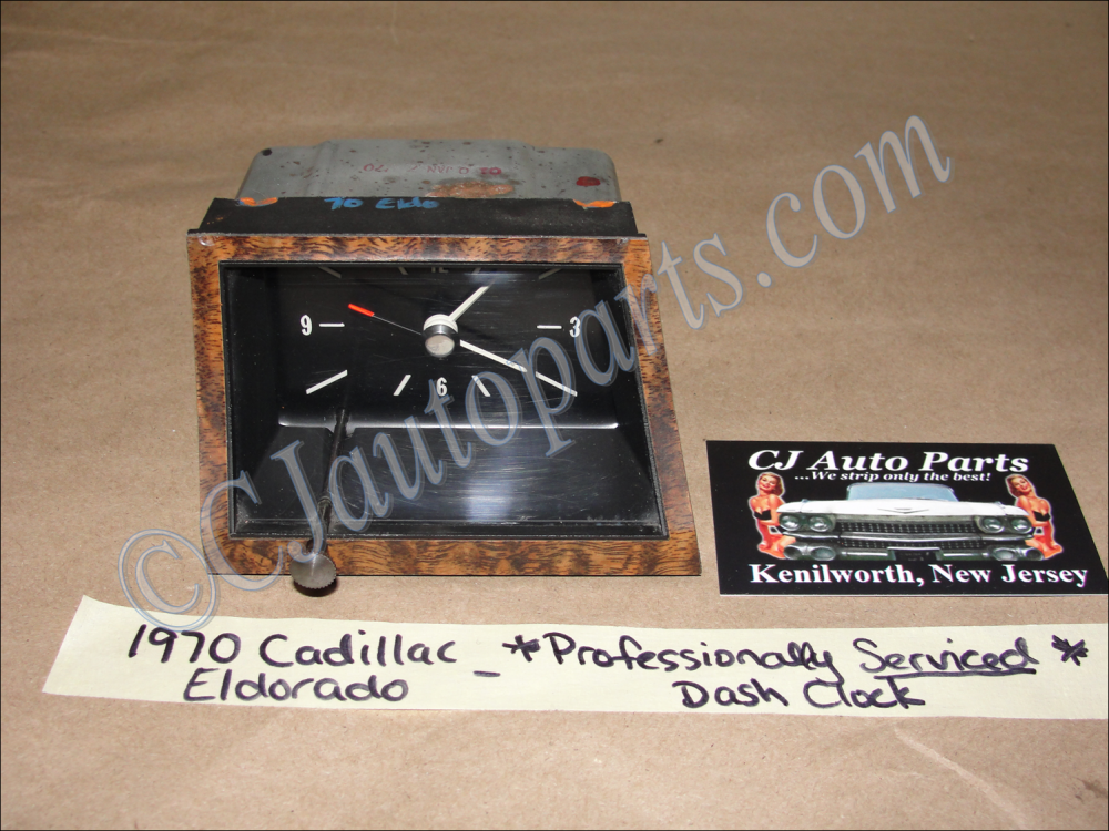 *SERVICED* 1970 Cadillac Eldorado Deville Fleetwood DASH CLOCK GENERAL TIME CORP