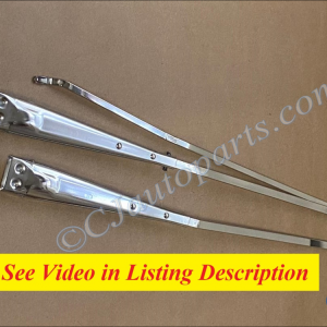 OEM 1969 1970 Cadillac Deville Fleetwood Calais TRICO WINDSHIELD WIPER ARMS - LEFT & RIGHT - POLISHED #1494618/#481201