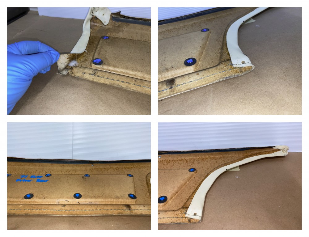 OEM 1971 1972 Cadillac Eldorado 2 Door HardTop LEFT DRIVER SIDE REAR UPPER DOOR PANEL TRIM - Image 24
