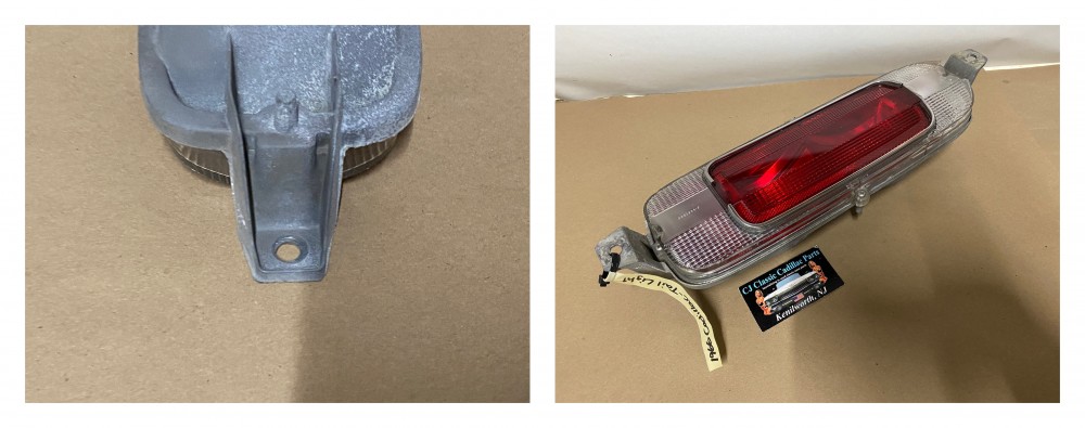 OEM 1966 Cadillac Deville Eldorado Fleetwood Calais REAR BUMPER TAIL LIGHT BRAKE REVERSE LIGHT LENS HOUSING #5957504/#5957531/#5957346/#911046 - Image 24