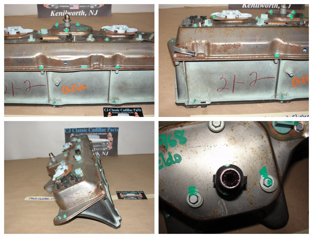 OEM 1967 1968 Cadillac Eldorado Deville Fleetwood Calais DASH INSTRUMENT CLUSTER SPEEDOMETER FUEL TEMP GAUGES #6481514 - Image 23