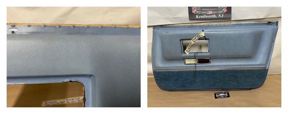 OEM 1971 1972 1973 1974 1975 1976 Cadillac Sedan Deville Fleetwood Calais 4 Door RIGHT PASSENGER SIDE REAR LOWER DOOR PANEL ARM REST with COURTESY LIGHT - LIGHT BLUE - Image 24