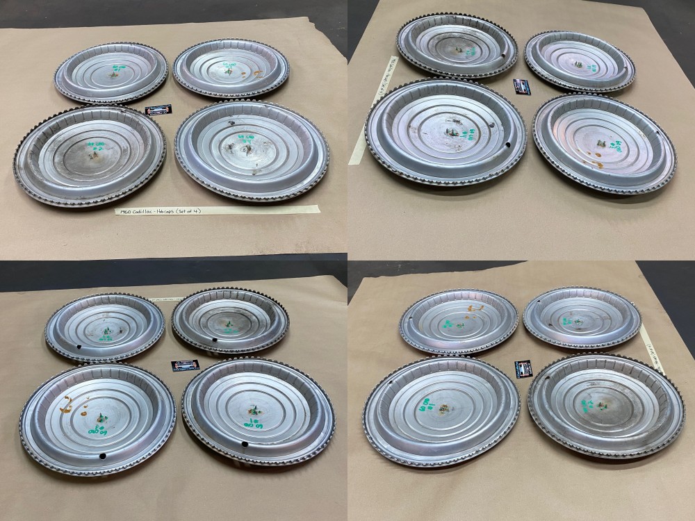 OEM 1960 Cadillac Deville Eldorado Fleetwood 15" HUBCAPS WHEEL COVER WITH CREST EMBLEMS (SET OF 4) - Image 22