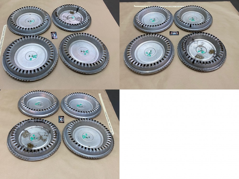 OEM 1971-1972 Cadillac Deville Fleetwood Calais 15" HUBCAPS WHEEL COVERS WITH CREST EMBLEMS (SET OF 4) - Image 24