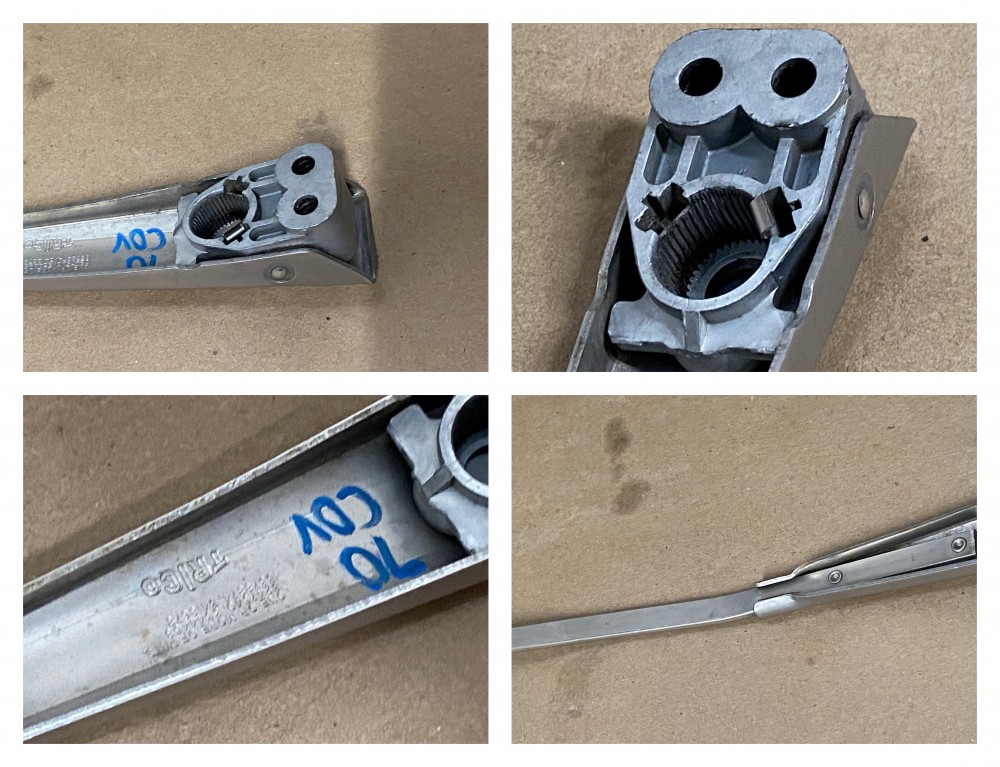 OEM 1969 1970 Cadillac Deville Fleetwood Calais WINDSHIELD WIPER ARMS - LEFT & RIGHT #1491468 RH/#481201 LH - Image 23
