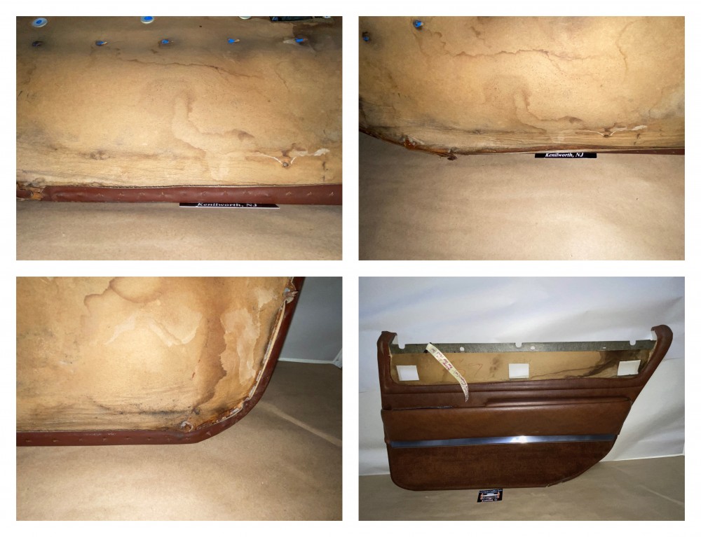 OEM 1966 Cadillac Fleetwood 4 Door RIGHT PASSENGER SIDE REAR DOOR PANEL TRIM WITH ARM REST BASE & COURTESY LIGHT - BROWN - Image 24