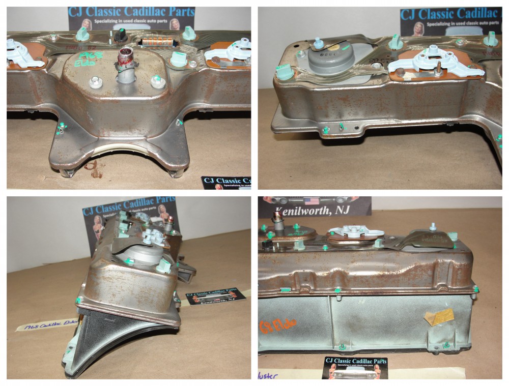 OEM 1967 1968 Cadillac Eldorado Deville Fleetwood Calais DASH INSTRUMENT CLUSTER SPEEDOMETER FUEL TEMP GAUGES #6481514 - Image 22