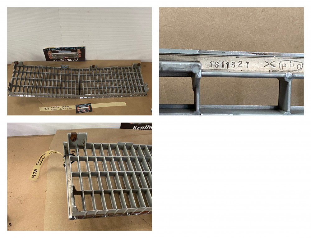 OEM 1977 1978 1979 Cadillac Seville FRONT UPPER CENTER GRILL GRILLE #1611327 - Image 2
