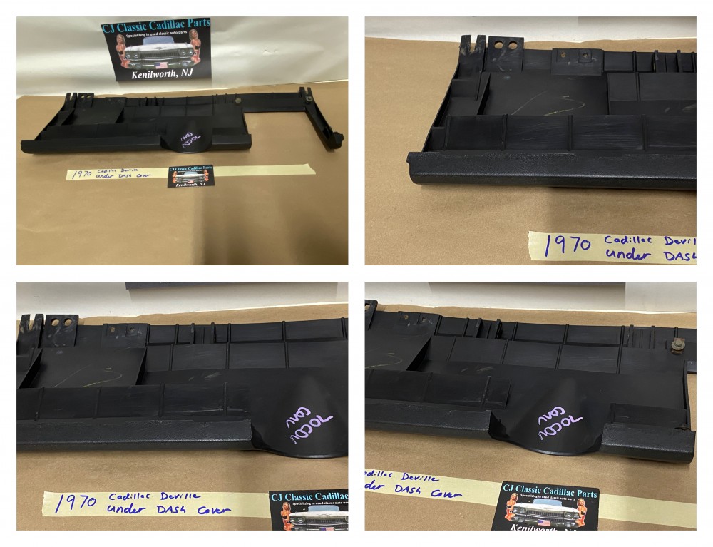 OEM 1969 1970 Cadillac Deville Calais Fleetwood UNDER DASH DASHBOARD COVER - BLACK #1492849 - Image 23