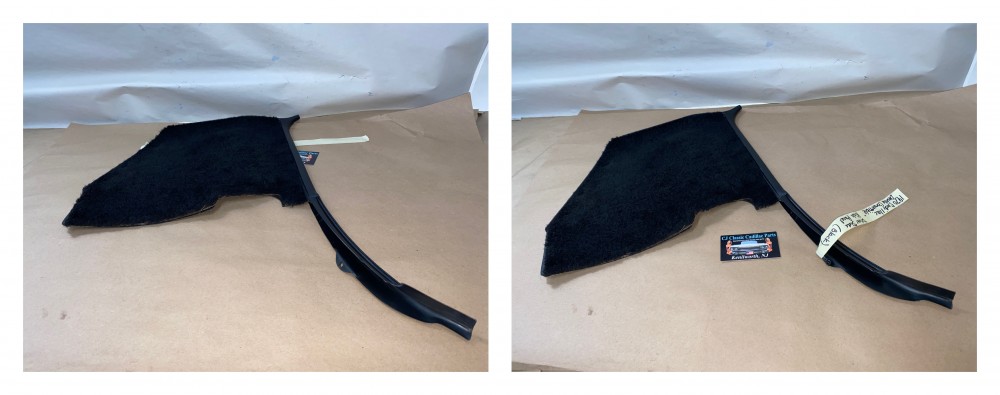 OEM 1969 1970 Cadillac Deville Fleetwood Calais LEFT DRIVER SIDE KICK PANEL TRIM (BLACK) - Image 24