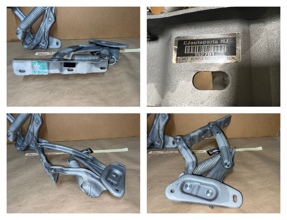 1975 1976 Cadillac Deville Calais Fleetwood Commercial Chassis 1975 1976 1977 1978 Eldorado REBUILT HOOD HINGES WITH SPRINGS PAIR - Image 24