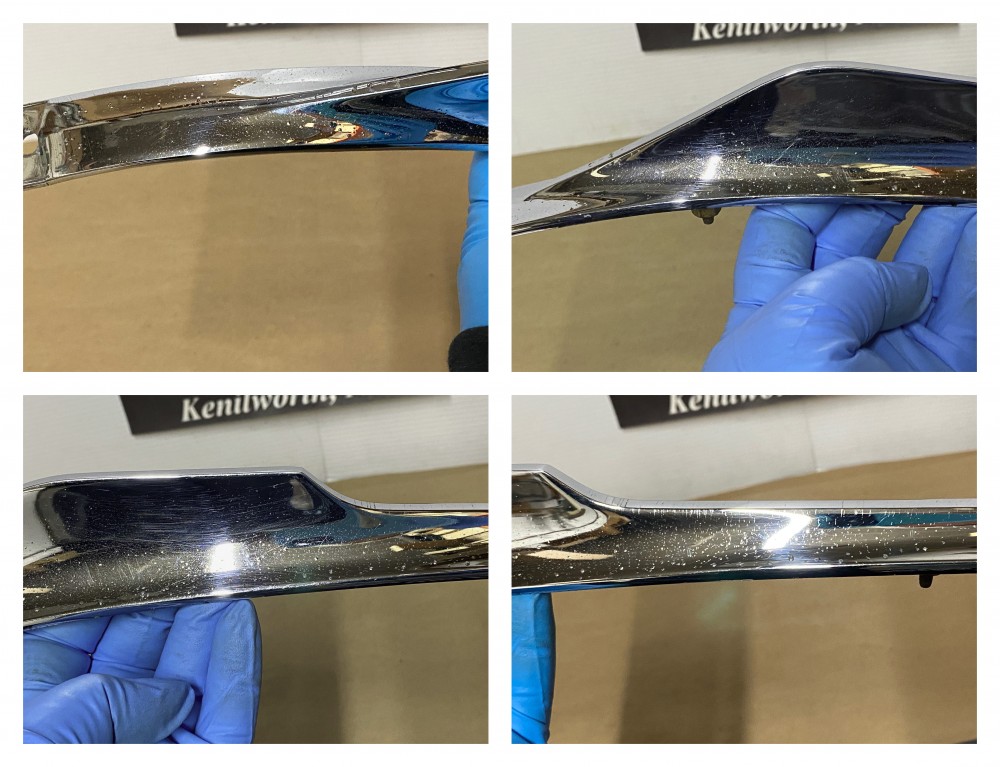 OEM 1959 Cadillac Deville Eldorado Fleetwood LEFT DRIVER SIDE FRONT FENDER GUNSIGHT CHROME TRIM MOLDING #1470533 - Image 20