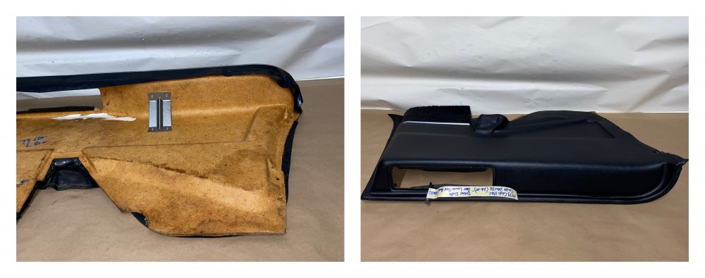 OEM 1971 1972 1973 1974 1975 1976 Cadillac Coupe Deville Calais 2 Dr LEFT DRIVER SIDE REAR LOWER DOOR PANEL ARM REST BLACK - Image 24