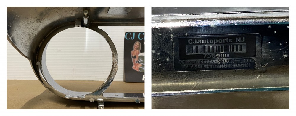 OEM 1965 1966 Cadillac Deville Eldorado Calais Fleetwood CHROME DASH SPEEDOMETER INSTRUMENT CLUSTER BEZEL TRIM #1482903 - Image 24