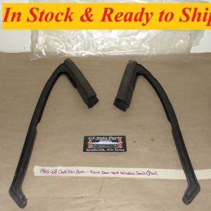 NEW STEELE RUBBER 1965 1966 1967 1968 GM CADILLAC DEVILLE ELDORADO CALAIS FRONT DOOR VENT WINDOW WEATHERSTRIP SEALS 38-0091-55 (PAIR)