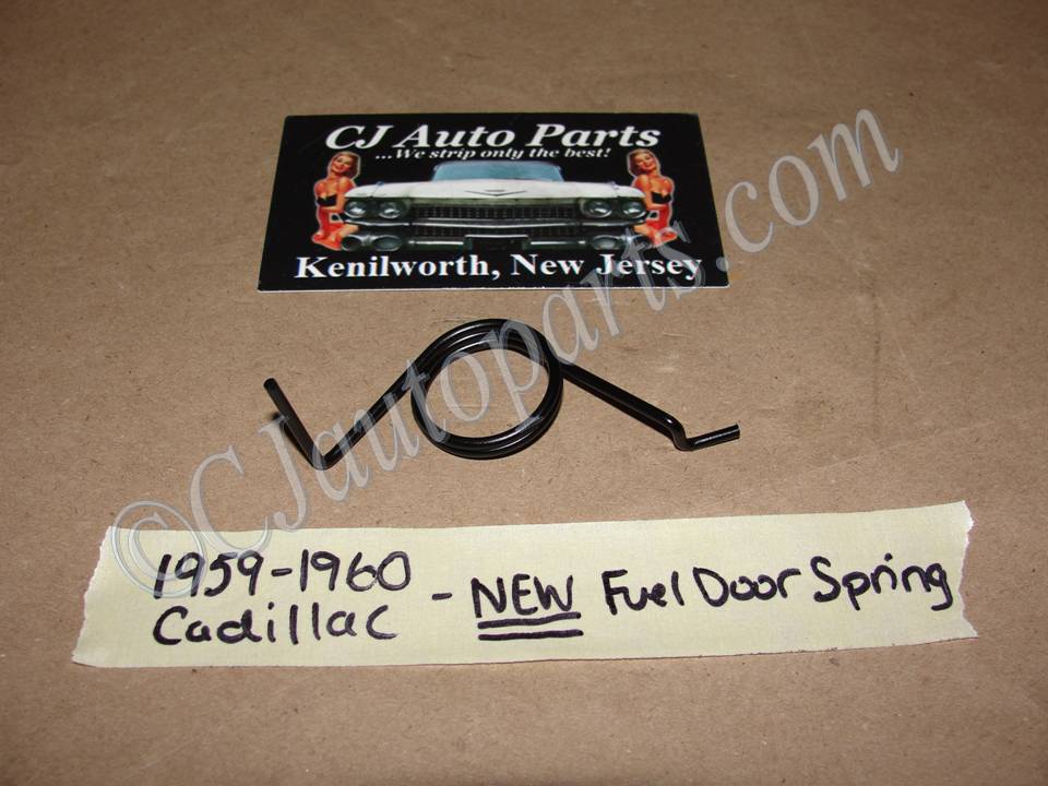 NEW 1959 1960 CADILLAC DEVILLE ELDORADO FLEETWOOD GAS FUEL FILLER DOOR SPRING - MADE IN USA